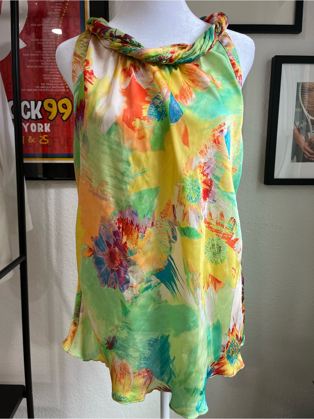 Spense multicolored floral tank top Large